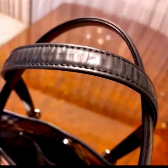 BURBERRY Bucket-shaped tote bag leather check ❤️🌹🌹 - Picture 4 of 13